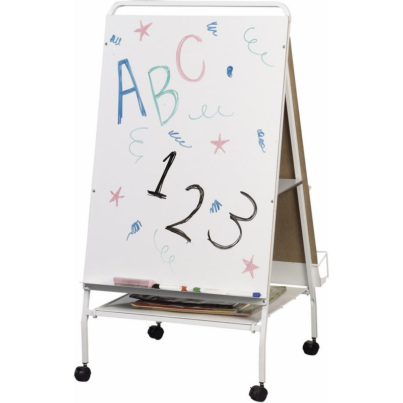 Best-Rite Baby Folding Easel with Middle Storage Tray, Teacher Easel Station (784)