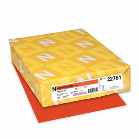 Astrobrights Colored Cardstock, 8.5” x 11”, 65 lb/176 gsm, Orbit Orange, 250 Sheets (22761)