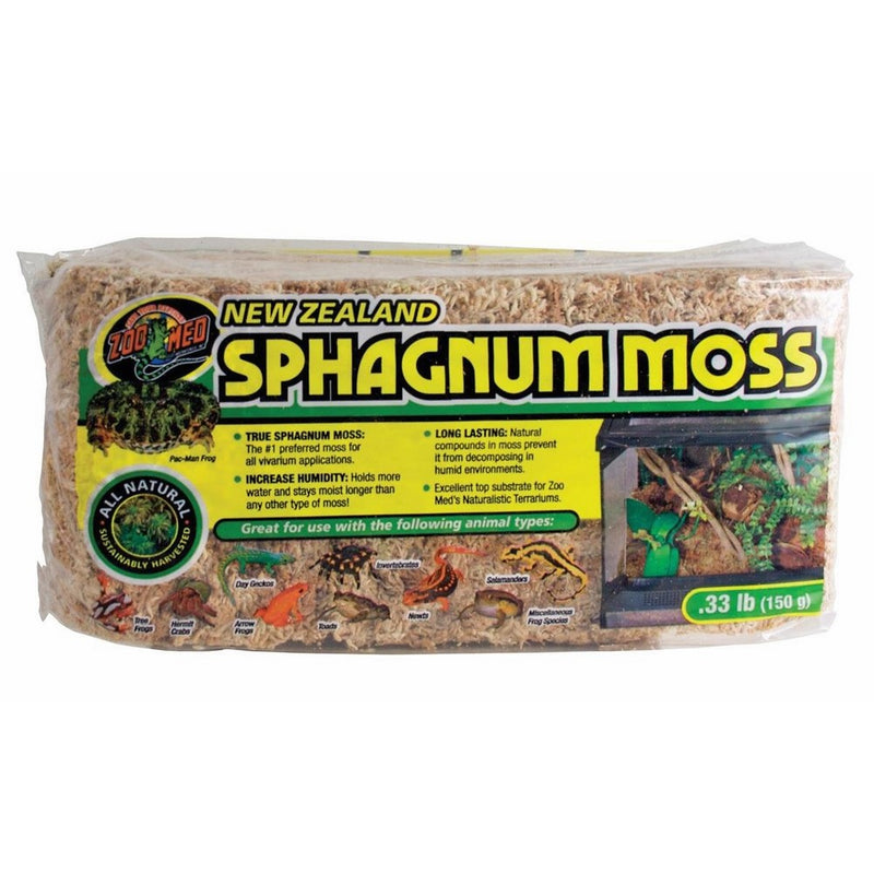 Zoo Med Laboratories SZMCF25 New Zealand Sphagnum Moss, .33-Pound