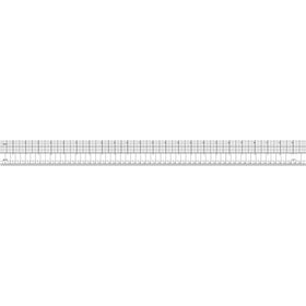 Westcott English/Metric Ruler, 24", Transparent (B-97)