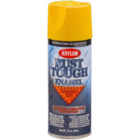 Krylon K09211007'Rust Tough' Sun Yellow Rust Preventive Enamel - 12 oz. Aerosol