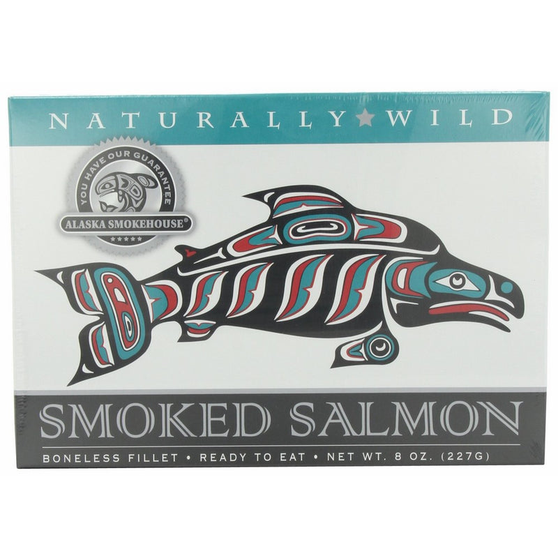 Alaska Smokehouse Smoked Salmon Fillet, 8-Ounce Gift Boxes (Pack of 2)