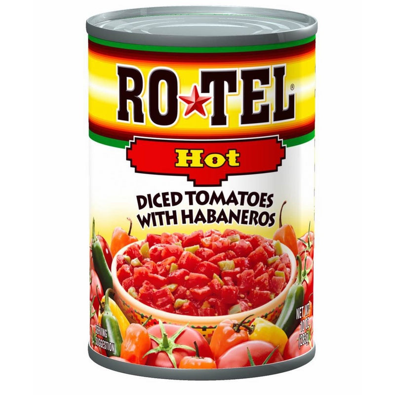 Ro-Tel Diced Tomatoes Hot, 10-Ounce Cans (Pack of 12)