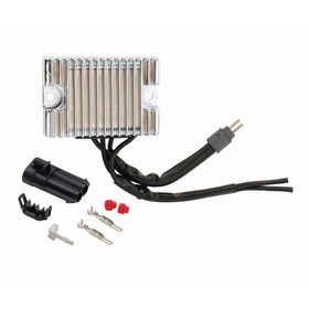 Accel 201137C Chrome Motorcycle Voltage Regulator for Harley-Davidson