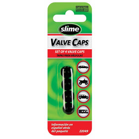 Slime 22049 Black Plastic Valve Caps