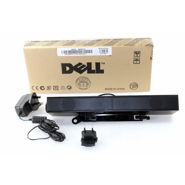 Dell AX510PA E Series Flat Panel Stereo Sound Bar with Power Adapter