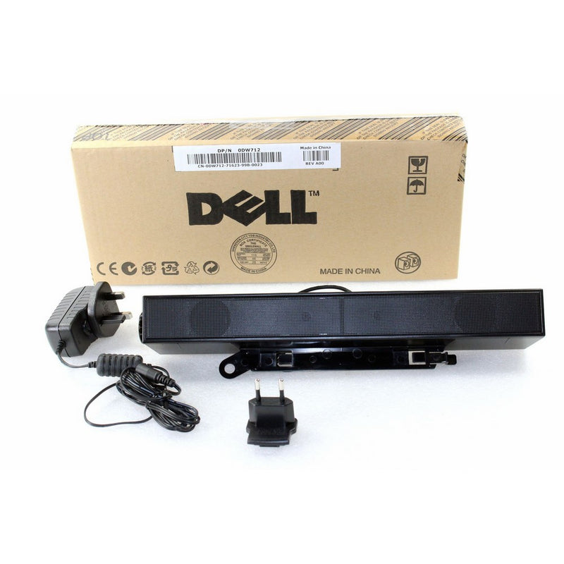 Dell AX510PA E Series Flat Panel Stereo Sound Bar with Power Adapter