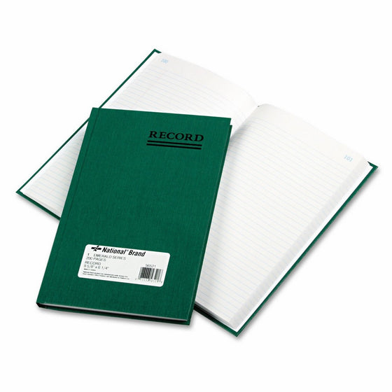 National Brand 56521 - Emerald Series Account Book, Green Cover, 200 Pages, 9 5/8 x 6 1/4