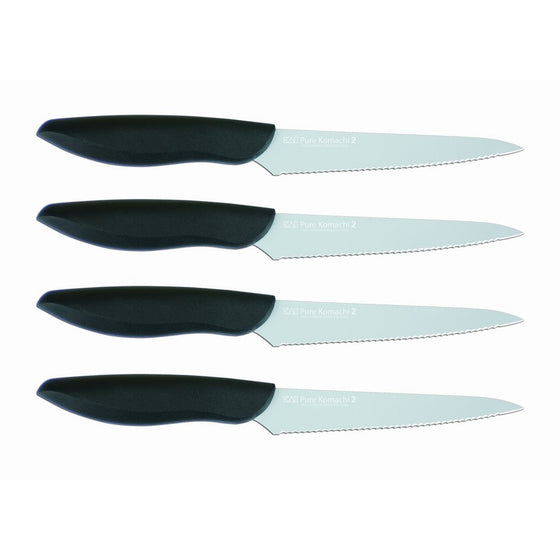 KAI USA Pure Komachi2 Steak Knife Set, 4-Piece