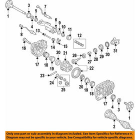 General Motors 12479162, Differential Pinion Bearing