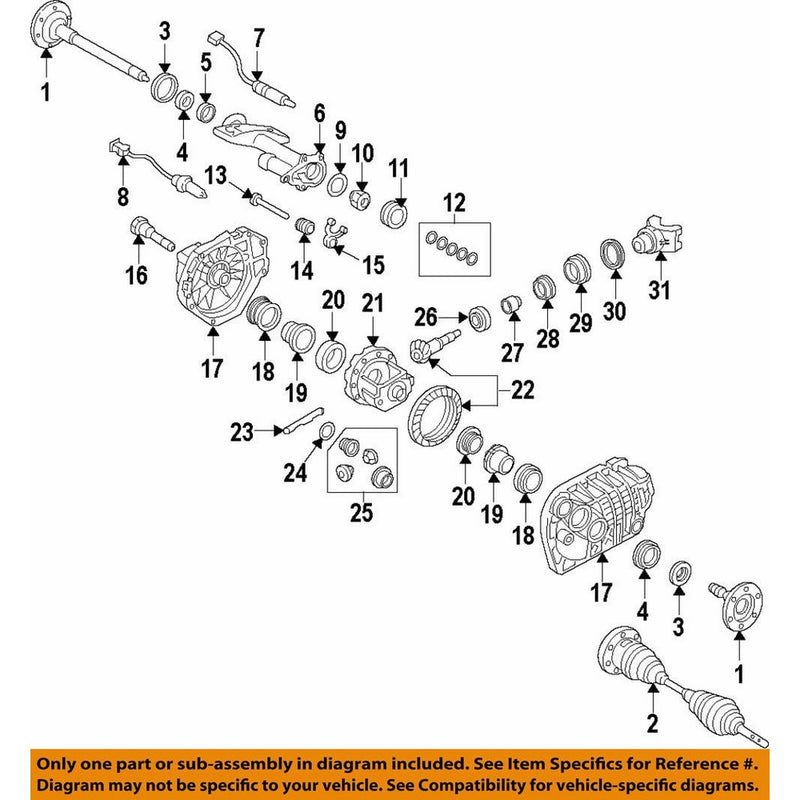 General Motors 12479162, Differential Pinion Bearing
