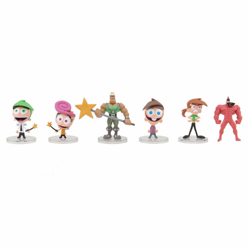 Nicktoons Fairly Odd Parents Deluxe Collector Toys (6-Pack), 2"