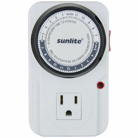 Sunlite T200 24 Hour Electrical Heavy-Duty Indoor Plug-in Outlet Timer