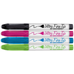 The Board Dudes Write Dudes Ultra Fine Point Dry Erase Markers - Bright Colors, 4 count (CYG94)