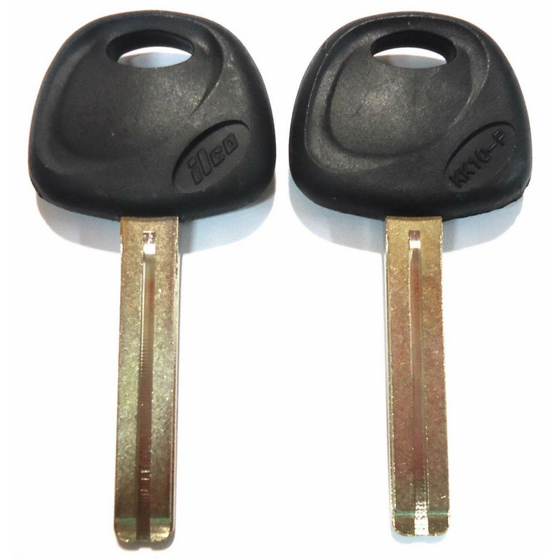 2 Replacement Non-transponder Uncut Blade Key Blank Fit Hyundai Kia - Usa Made