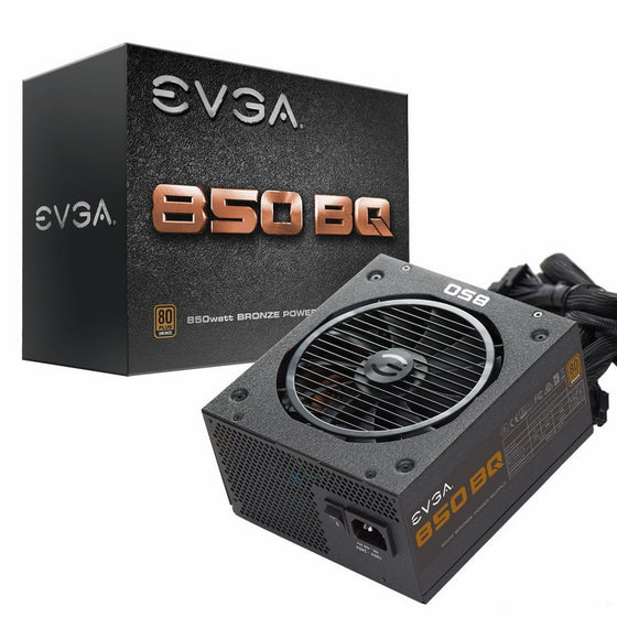 EVGA 850 BQ, 80 BRONZE 850W, Semi Modular, 5 Year Warranty, Includes FREE Power On Self Tester, Power Supply 110-BQ-0850-V1