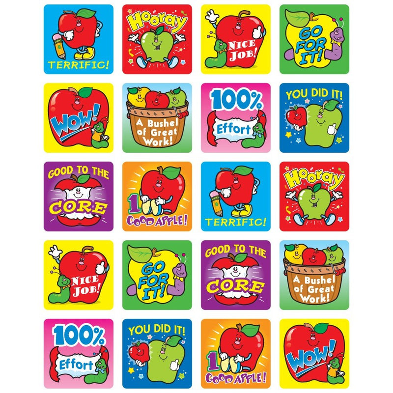 Carson Dellosa Apples Motivational Stickers (0601)