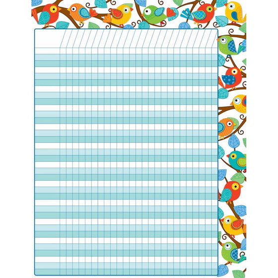 Carson Dellosa Boho Birds Incentive Charts (114181)