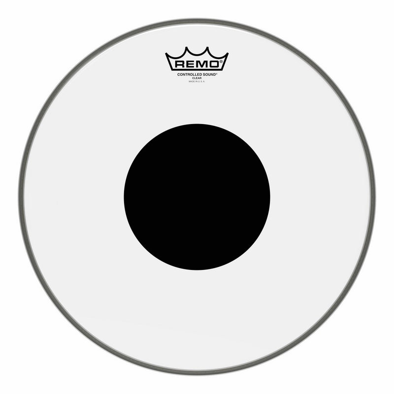 Remo Controlled Sound Clear Drum Head with Black Dot - 14 Inch