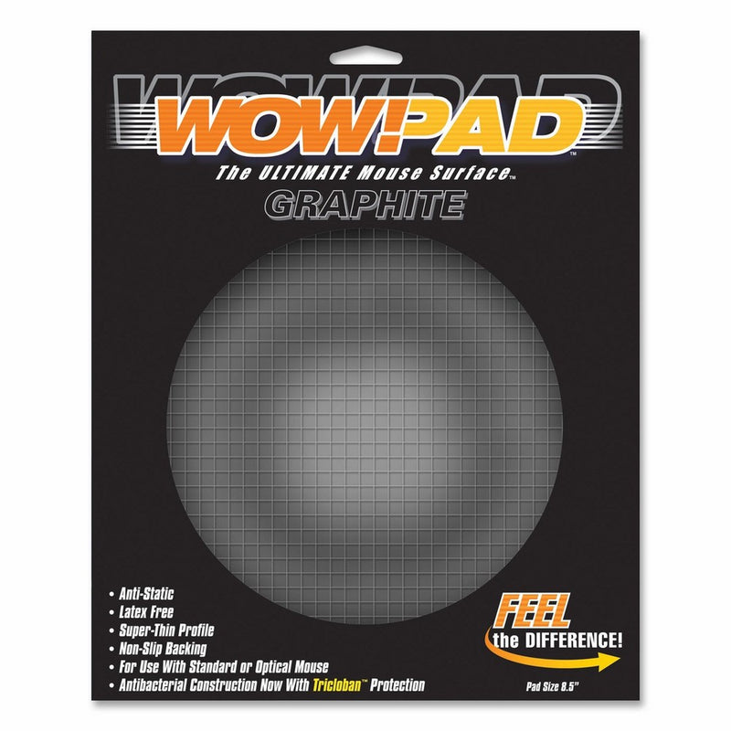 WOW!PAD 8DG55 8.5" Diameter Graphite Tech Mouse Pad
