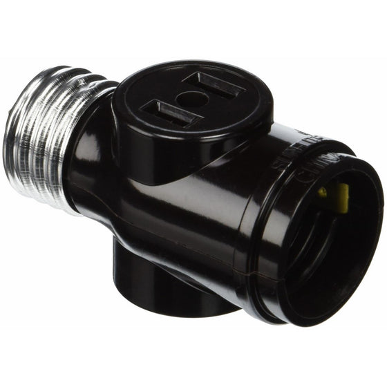 Pass & Seymour 1403BPCC5 Keyless Current Tap Adapter, 660W, Brown