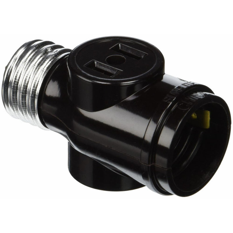 Pass & Seymour 1403BPCC5 Keyless Current Tap Adapter, 660W, Brown