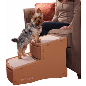 Pet Gear Easy Step II Pet Stairs, 2 Step for Cats/Dogs up to 150 Pounds, Portable, Removable Washable Carpet Tread