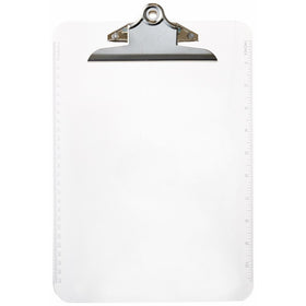 Sparco Transparent Plastic Clipboard, 9 x 12-1/2 Inches, Clear (SPR01860)