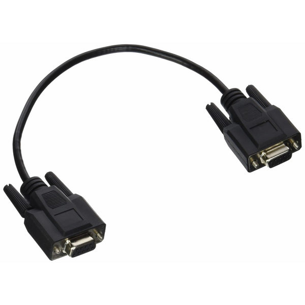 C2G 25214 DB9 F/F Serial RS232 Cable, Black (1 Feet, 0.30 Meters)