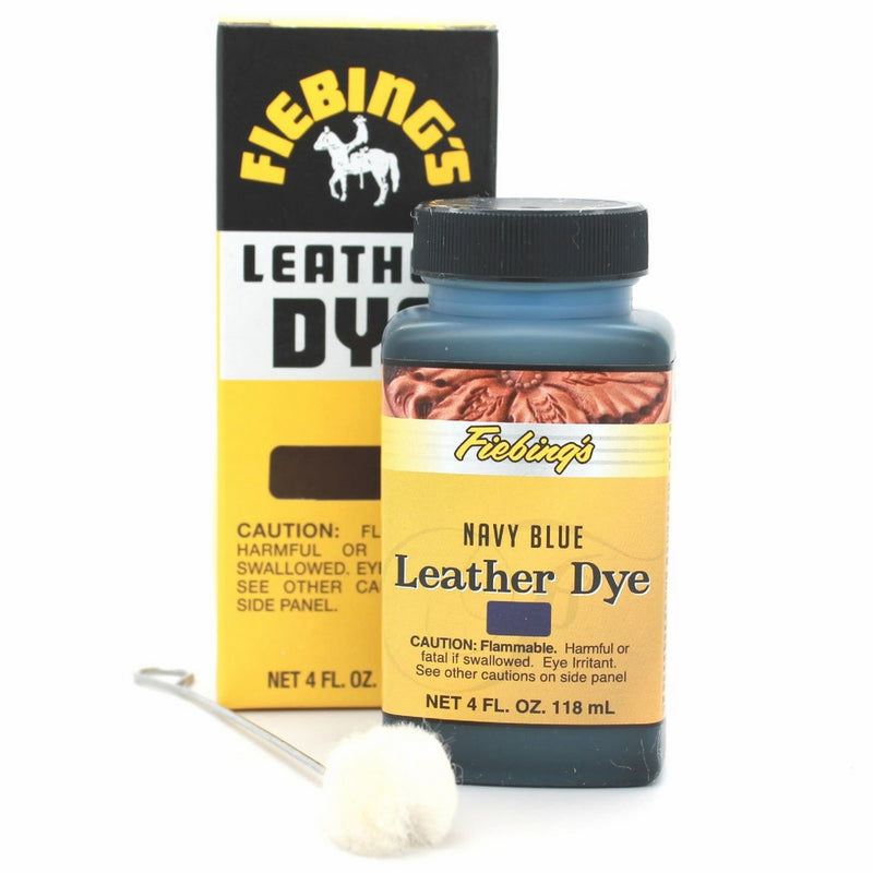 Fiebings - Tandy Leather Navy Blue Leather Dye 2100-11, Alcohol Based Dye