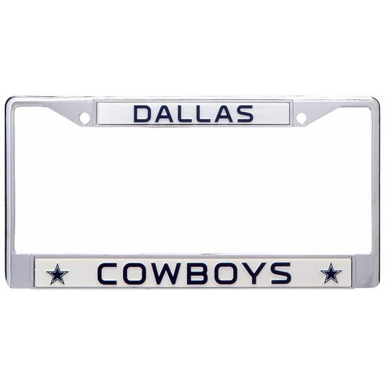 Rico Industries NFL Dallas Cowboys Chrome Licensed Plate Frame