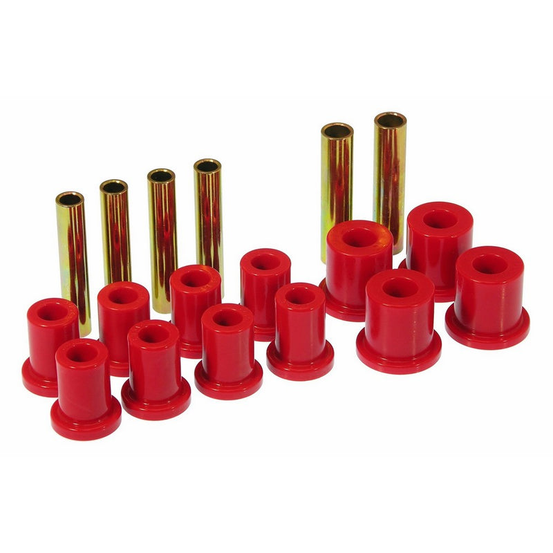 Prothane 7-1007 Red Front Spring Eye and Shackle Bushing Kit