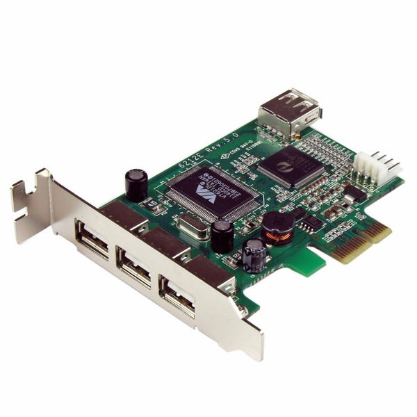 StarTech.com 4 Port PCI Express Low Profile High Speed USB Card (PEXUSB4DP)