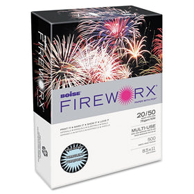 Boise FIREWORX 20-Lb Colored Paper, 8-1/2 x 11 Inches, Turbulent Turquoise, 500 Sheets (MP2201TT)