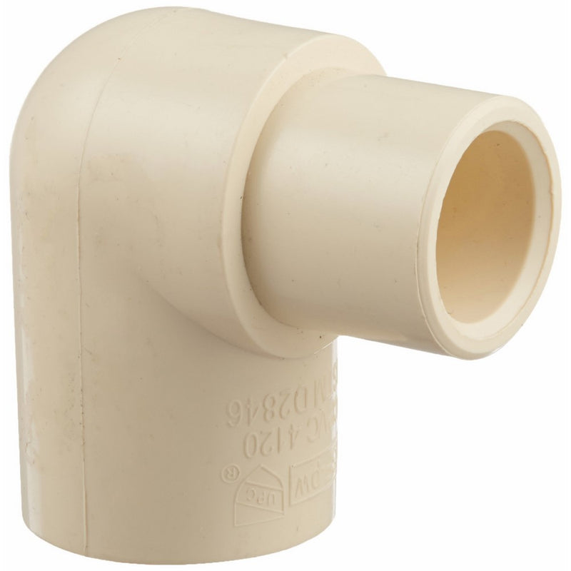 King Brothers Inc. RCE-0705-S 3/4-Inch by 1/2-Inch Solvent PXL CPVC Reducing 90 Elbow, Tan