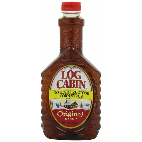 Log Cabin Syrup, Original, 24 Ounce (Pack of 4)