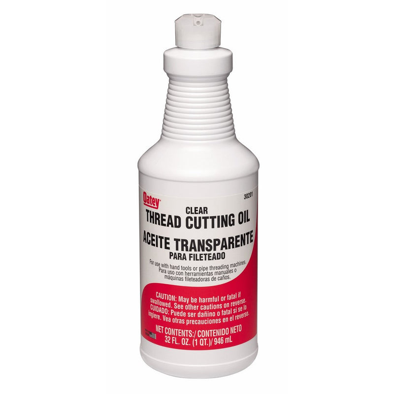 Oatey 30201 Clear Cutting Oil, Hand Threads, 32-Ounce