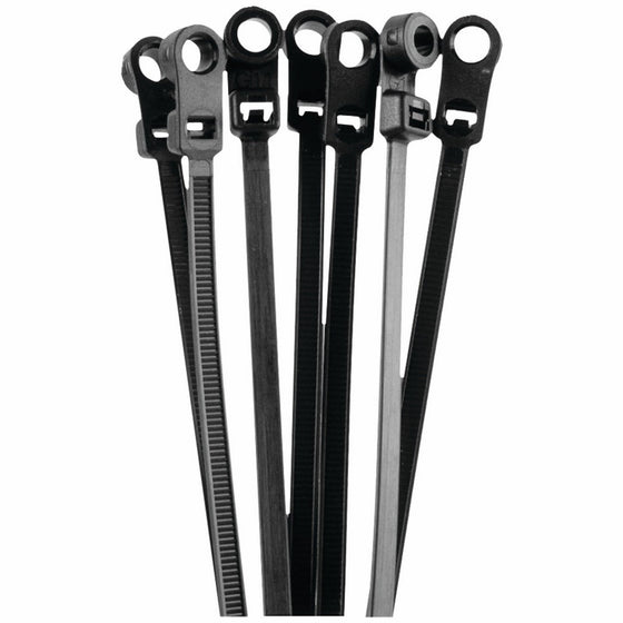 Install Bay BMCT11 Black Mount Cable Tie 11-Inch, 50-Pound (100-Pack)