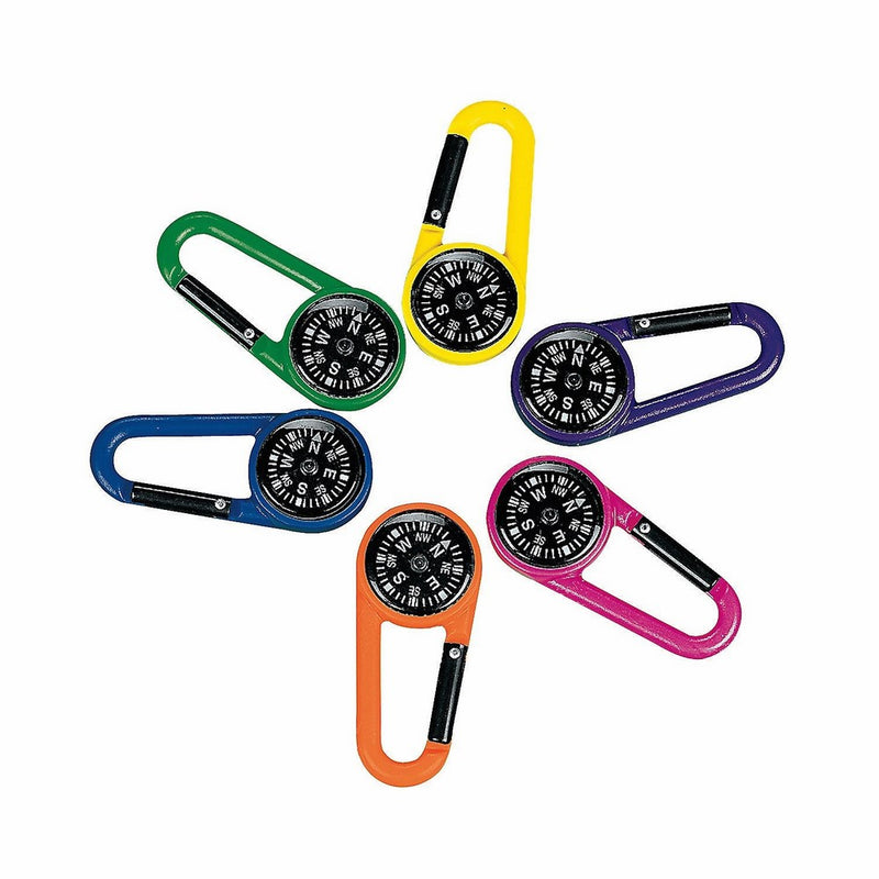 Plastic Compass Clips (1 dozen) - Bulk [Toy]