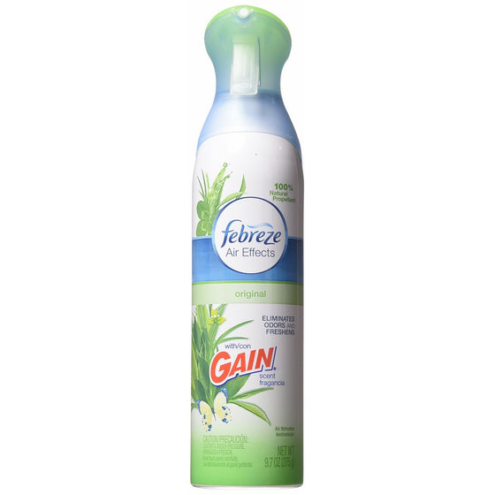 Febreze Air Effects with Gain, Original Scent, 9.7 oz (Pack of 2)