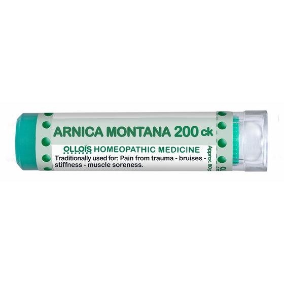 Ollois Homeopathic Medicines, Arnica Montana 200CK Pellets, 80 Count