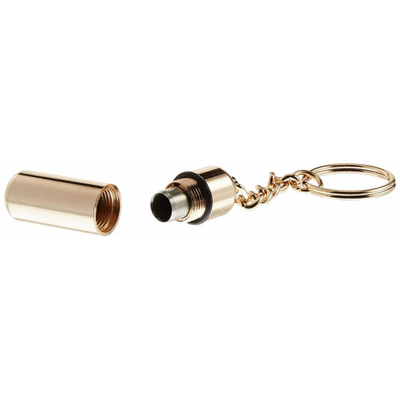 Quality Importers Trading Bullet Punch Cigar Cutter Keychain, Gold Plated