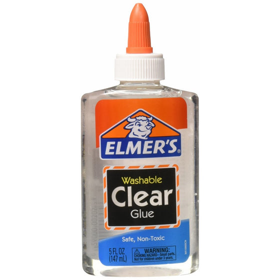 Wholesale CASE of 25 - Elmer's Washable Clear School Glue-School Glue, Washable, 5 oz, Clear