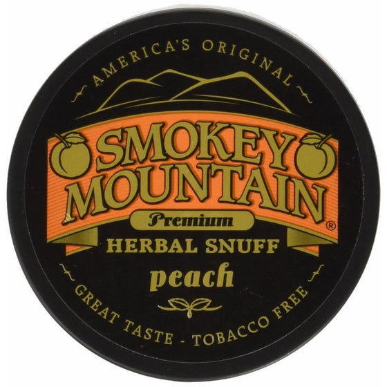 Smokey Mountain Snuff - Tobacco & Nicotine Free - Peach