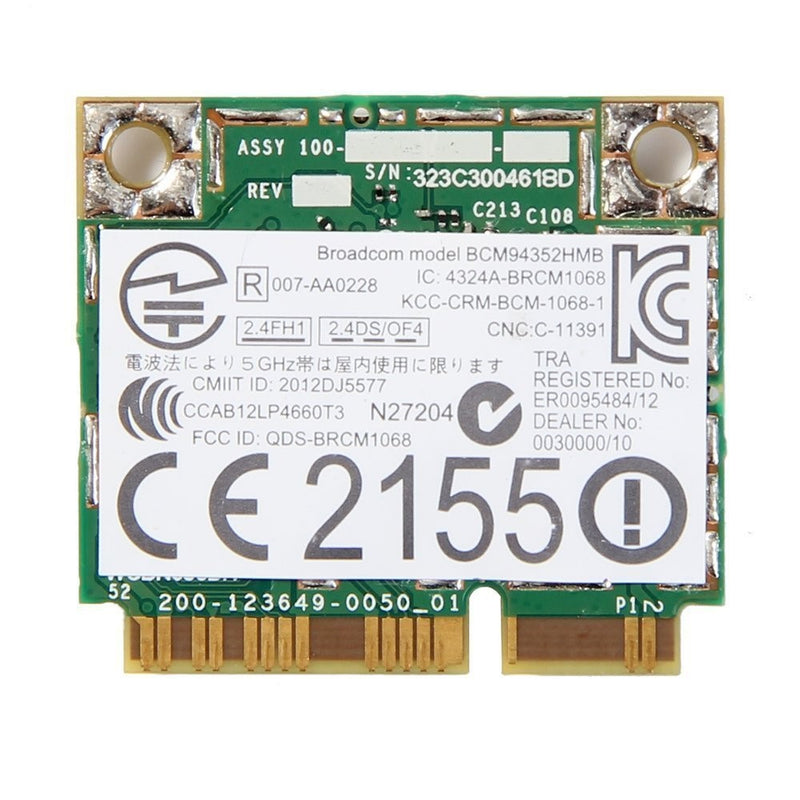 AzureWave AW-CE123H / 802.11ac/n/b/g Bluetooth 4.0 / Half-Size PCI-Express MiniCard