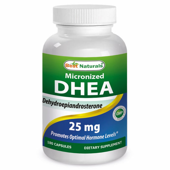 Best Naturals, Micronized DHEA 25 mg 180 Capsules