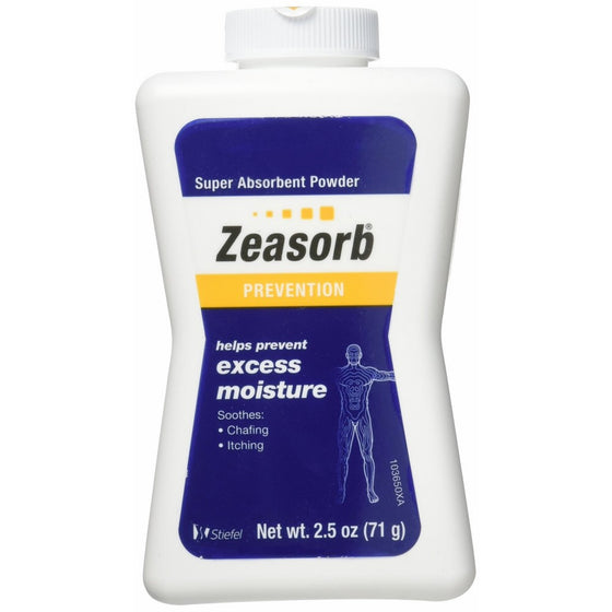 Zeasorb Excess Moisture 2.5 Oz (Pack of 2)