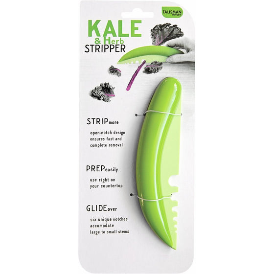 Talisman Designs Kale & Herb Stripper, for Leafy Greens and Woody Herbs, BPA-free Plastic