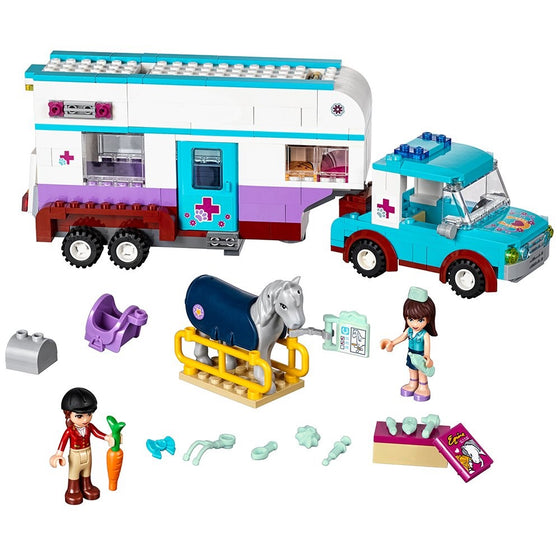 LEGO 41125 Horse Vet Trailer Building Kit, (370 Piece)