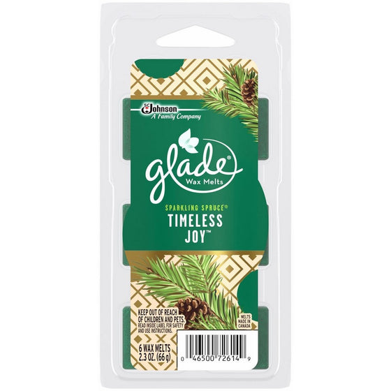 Glade Wax Melts Air Freshener Refill, Timeless Joy, 2.3 Ounce